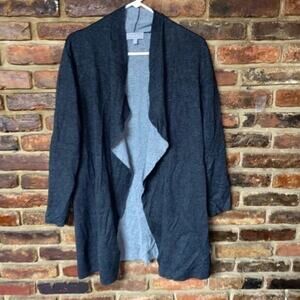 Laura Open Front Asymmetrical Cardigan Sweater Women's Size Medium